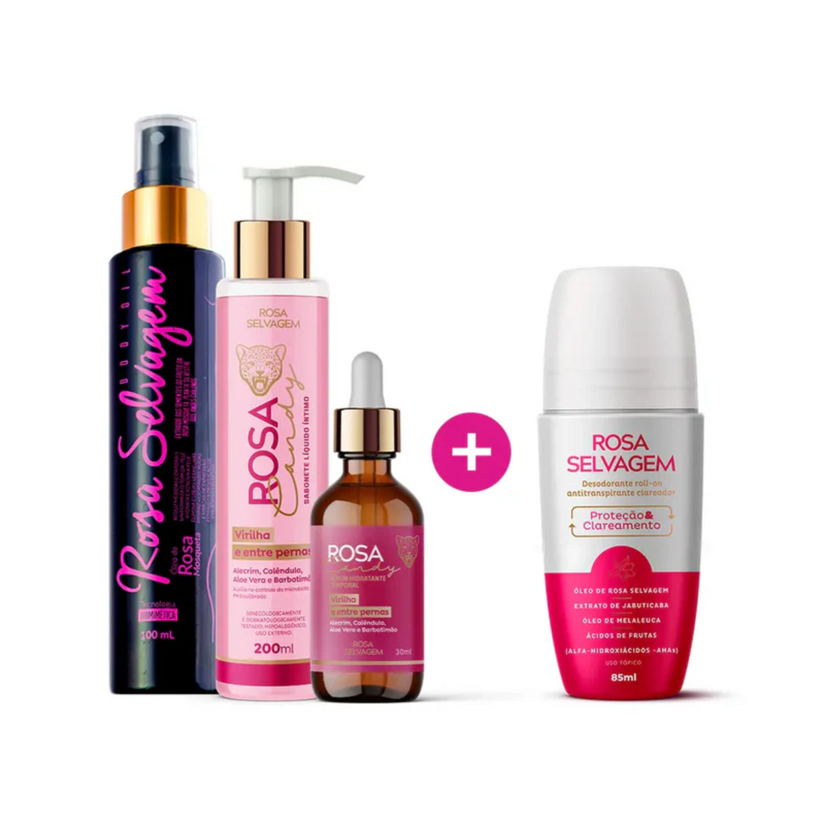 KIT ROSA CANDY - CLAREAMENTO COMPLETO