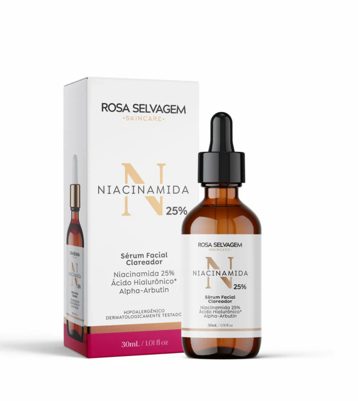 NIACINAMIDA 25% SÉRUM FACIAL CLAREADOR - 2 UNIDADES