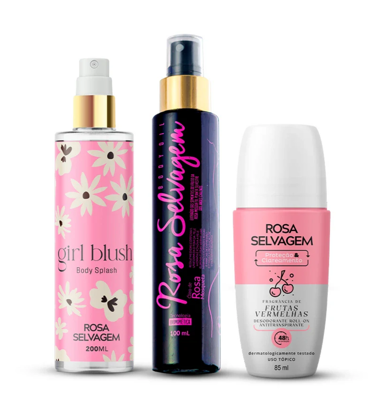 KIT GIRL BLUSH - ÓLEO - DESODORANTE FRUTAS VERMELHAS