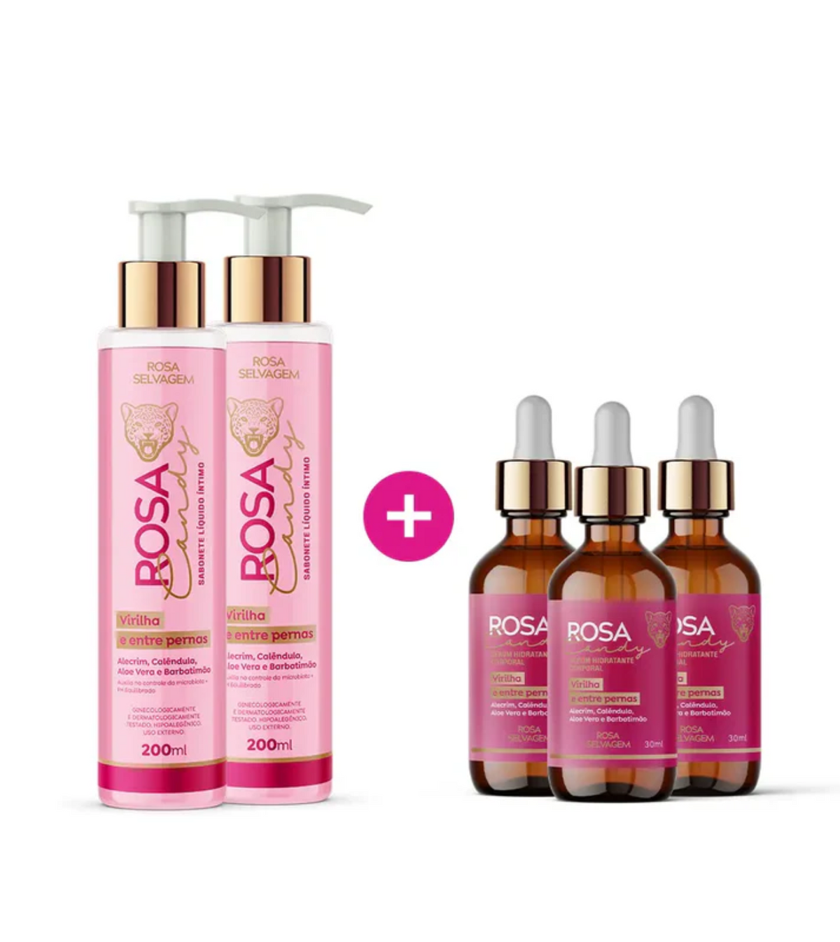 KIT ROSA CANDY CLAREAMENTO ÍNTIMO - COMPRE 3 LEVE 5